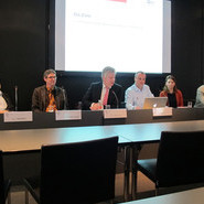CMT 2014 Podium bei der PK: Neubert, Schwarzmeier, Kessing, Reiter, Joneitis, Matt-Willmatt